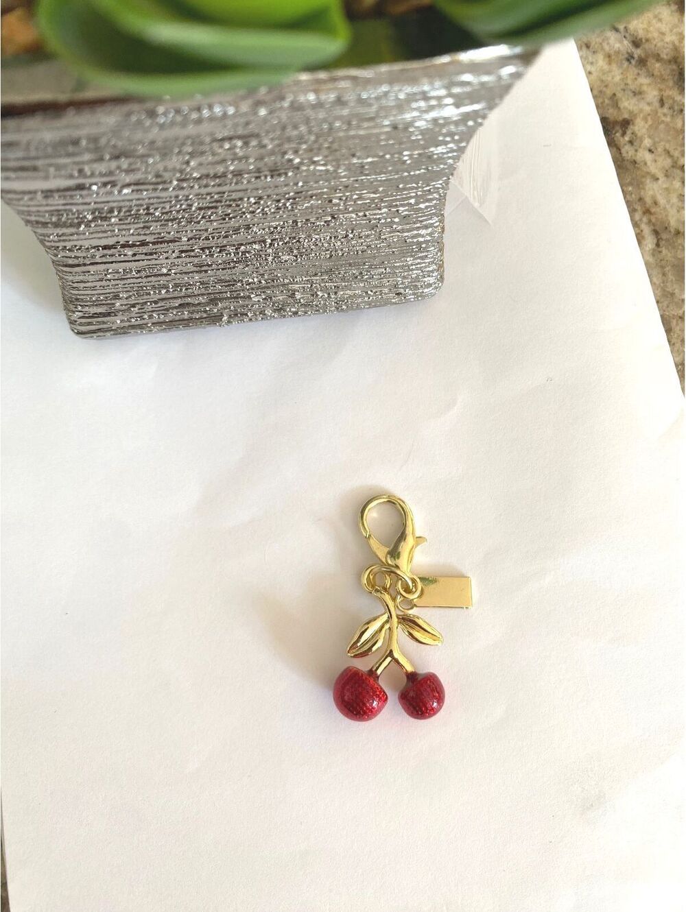 Red Cherry Charm Pendant